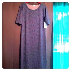 Teal and Purple Lularoe Julia Dress